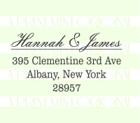 Wedding Return Address Elegant Stamp